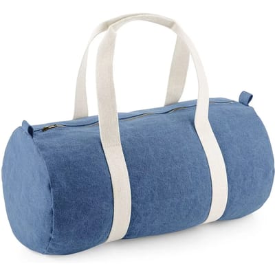 BagBase Denim Barrel Bag BG646 - LIGHT DENIM - 50 x 20 x 25 cm