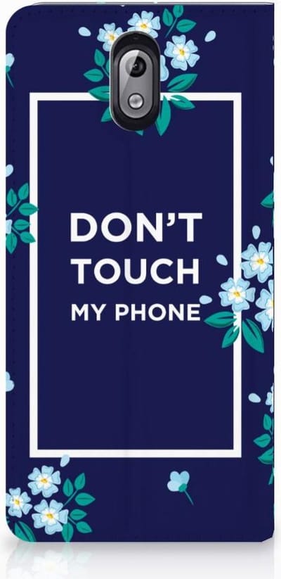 Nokia 3.1 (2018) Design Case Flowers Blue DTMP