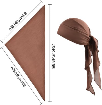 Piratenkostuum Accessoires voor Halloween en Carnaval - Piraten Sjaal, Bandana en Haarband voor een Perfecte Piratenlook