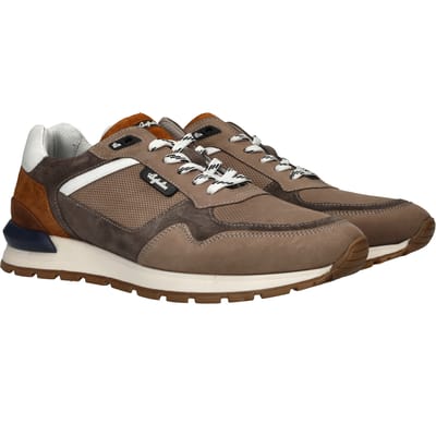 Heren Sneakers Australian Novecento Grey-cognac-white Grijs - Maat 41