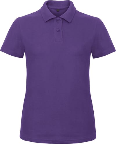 Dames Polo ID.001 Paars merk B&C maat M