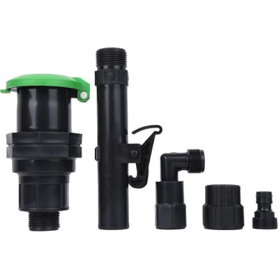 Tuinieren Irrigatiemondstuk Waterinlaatventiel Irrigatieapparatuur Tuinbenodigdheden 1in 5 stuks / set black