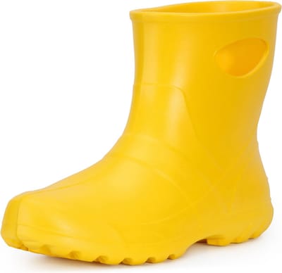 Ladeheid Dames Regenlaarzen - Gevoerd en Waterdicht Vederlicht - EVA - LA-LMG-750-GardenWomen - Geel (Zonder Laarskous) - 36