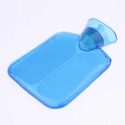 2 Stuks Mini Warmwaterkruik 250ml met Zachte Pluche Hoes voor Warmte en Pijnbestrijding