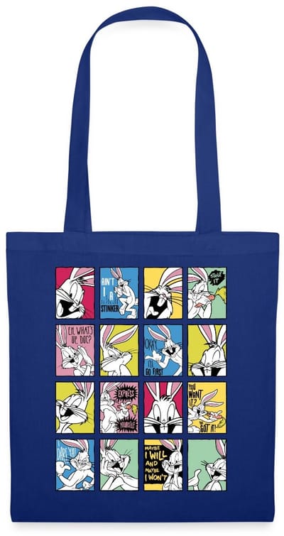 Looney Tunes Bugs Bunny Tiles Tas Van Stof Schoudertas