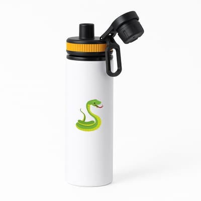 Hacebo® - Slangen waterfles met draaidop oranje - Slang - Dieren liefhebbers - Reptielen - dierentuin - water fles - 850ML