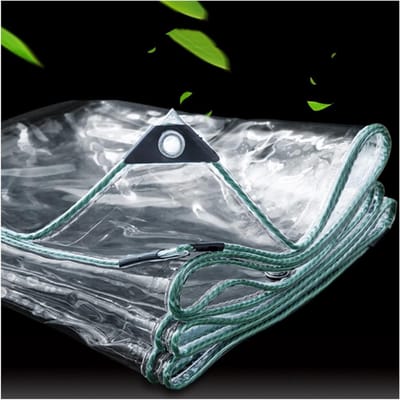 Transparant Zeildoek - Waterdicht Tarp - Tuin Beschermen - Met Aluminium Oogjes - 2.1x3.5 Meter - Helder
