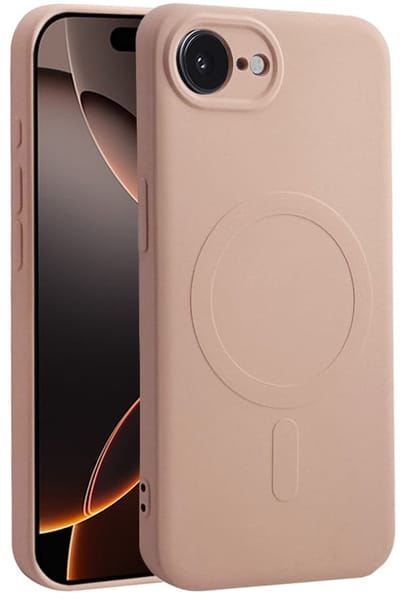 Casify Siliconen Hoesje geschikt voor MagSafe iPhone 17e / 16e Hoesje - Roze