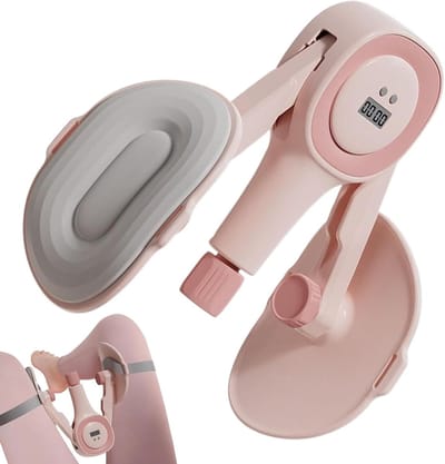 Bekkenbodem Trainer - Fitnessapparaat Dij - Spierversterking Heupen - Real-time Tellen - 25 x 16 x 12 cm - Roze