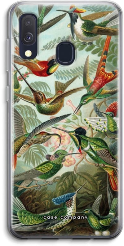 Case Company® - Hoesje geschikt voor Samsung Galaxy A40 hoesje - Haeckel Trochilidae - Soft Cover Telefoonhoesje - Bescherming aan alle Kanten en Schermrand