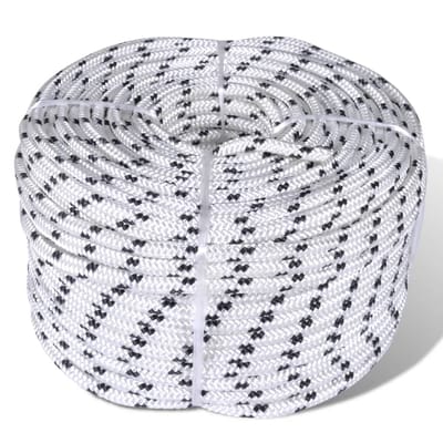 vidaXL - Boottouw - polyester - gevlochten - 8mmx50m