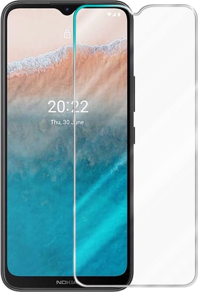 Cadorabo Screenprotector geschikt voor Nokia C21 Plus - Pantser film Beschermende film in KRISTALHELDER Geharde (Tempered) display beschermglas in 9H hardheid met 3D Touch