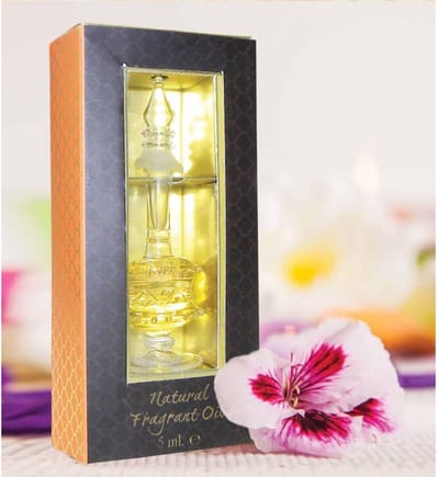 Song of India - Geurolie Parfum Sandelhout & Vetiver - in handgeblazen glazen flesje 5 ml- Song of India