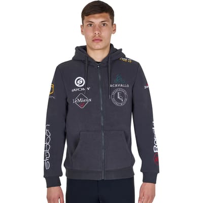 Multi-logo hoodie Equestro New Style