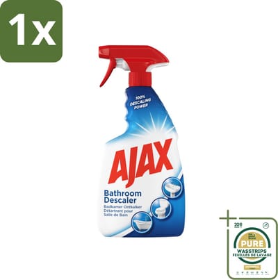 1 x Ajax Badkamerspray 750 ml- Badkamerontkalker - Ontkalker Spray - Hardnekkig Vet Verwijderen - Kalkaanslag Voorkomen - Badkamer Reinigen