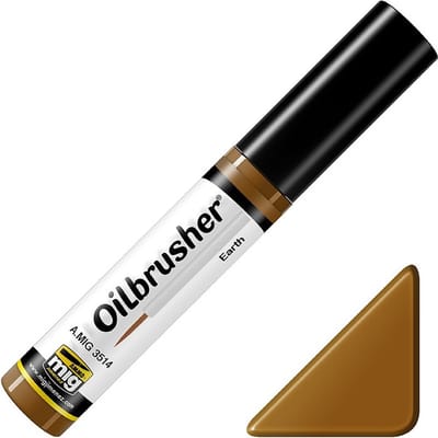 AMMO by Mig Jimenez Hobbyverf Enamel verf - MIG 3514 Oilbrusher Earth Oilbrusher(s) - 10 ml