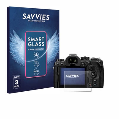 3 Stuks Savvies Screenprotector - geschikt voor Olympus OM System OM-1 Mark II / OM-3 - beschermfolie glas transparant