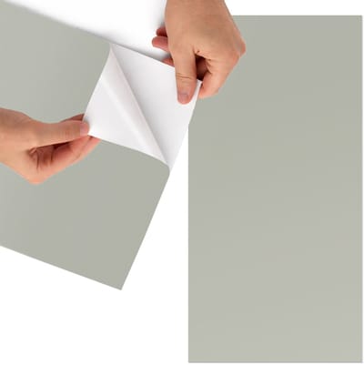 Tulup Meubelfolie - Neutraal grijs Meubelfolie - 65x130 cm - Groente Meubelfolie - Decoratiefolie - Minimalist Meubelfolie - Meubel Wrap Folie - Woonkamer decoratie - Achtergronden en patronen