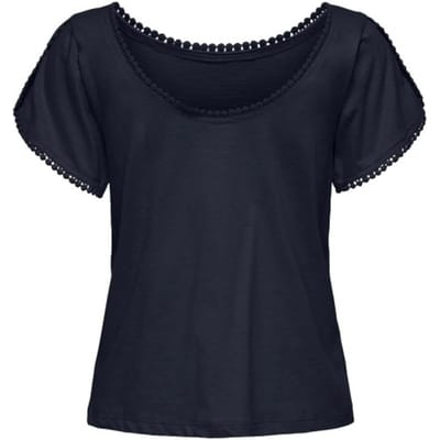 JDY - JDYSALVA LIFE S/S O-NECK TOP JRS - Dames - Blouses