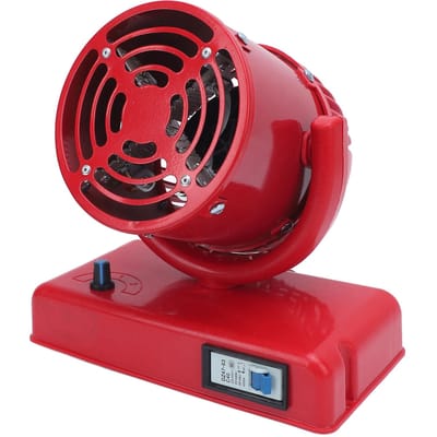 DC24V 300W Kleine Ruimteverwarmer Laag Geluidsniveau Koud Warm Draagbare Elektrische Kachel Ventilator voor Ontdooien en black