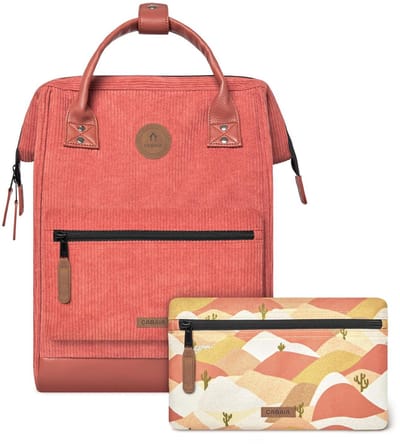 CABAIA vrije tijd rugzak rugzak met laptopvak Adventurer Recycled Velvet Backpack 18L Newcastle lichtrood