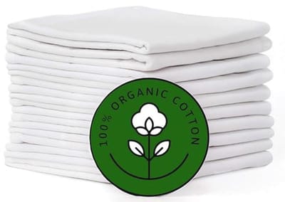 Biologisch Katoenen Keukenhanddoeken Set van 10 - Absorberend, Sneldrogend en Ademend - 28 x 28 inch