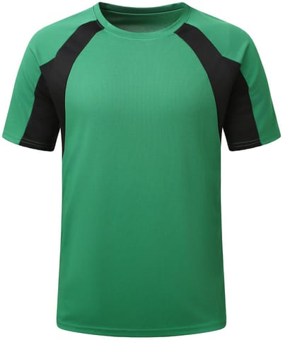 YOUTHUP Heren Casual Sport Korte Mouw T-Shirt Tweekleurig - S