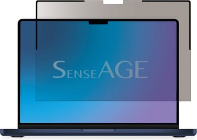SenseAGE Magnetisch Privacy Filter voor MacBook 15.3 Inch Laptops - Eenvoudig Magnetisch te Bevestigen & Afnemen, Beschermt Privégegevens in Openbare Ruimtes, Beschermt ook Tegen Krassen, Reflectie en Blauw Licht