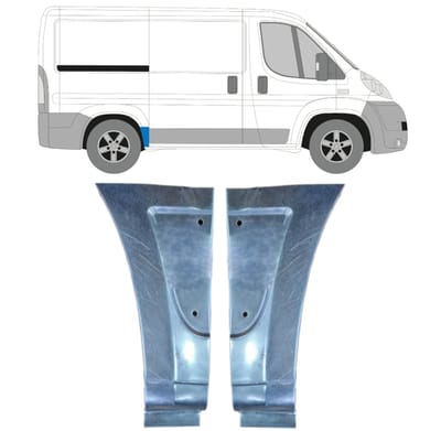 Reparatiepaneel achterspatbord voor Fiat Ducato 2006-2025 / Links + Rechts / Set