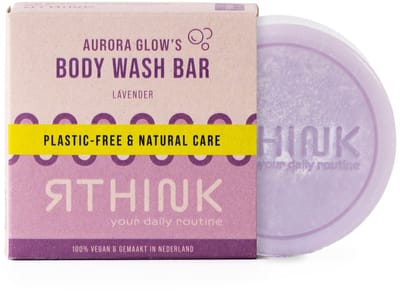 RTHINK Body Wash Bar Lavendel – Plasticvrije Body Wash – Vegan Douche Bar – Natuurlijke Zeepbar met Shea Butter – Palmolievri