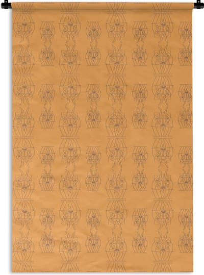 Wandkleed - Wanddoek - Carnaval - Joker - Patronen - 120x180 cm - Wandtapijt