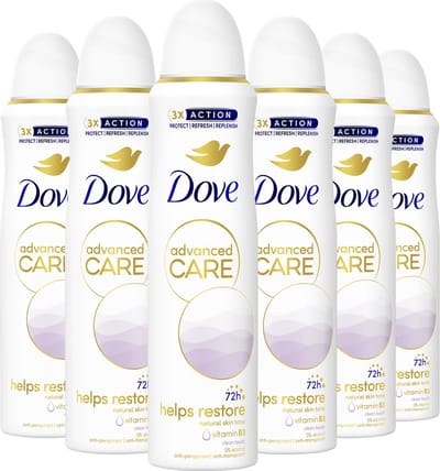 Dove- Anti-Transpirant Deodorant Spray - Clean Touch - 6 x 150 ml - Voordeelverpakking