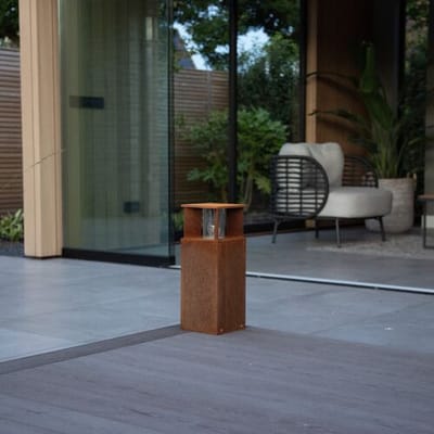 KS Verlichting Marina 40 Square Tuinlamp Corten