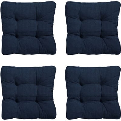 Madison - Zitkussen Florance Panama indigo - Ca. 47x47 cm - Set van 4