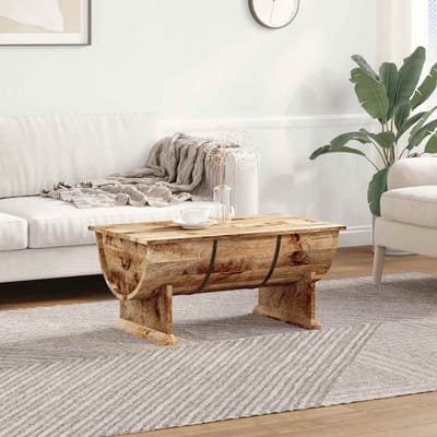 vidaXL - Salontafel - 88x50x40 - cm - massief - mangohout