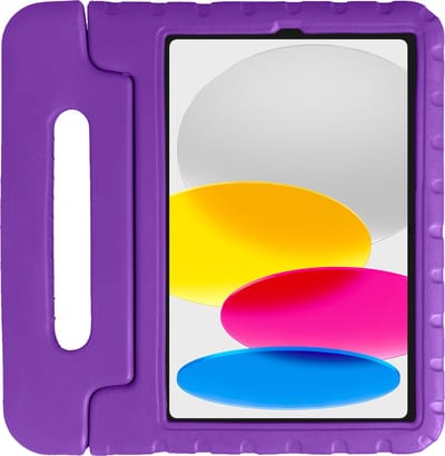 Hoes - Geschikt voor Apple iPad A16/A18 (2022/2025/2026) - 10.9 & 11 inch (10e, 11e & 12e generatie) - Kinderhoes Shockproof Bumper - Kidsproof Case - Tablet Hoesje - Kinder Hoesje Cover - Paars