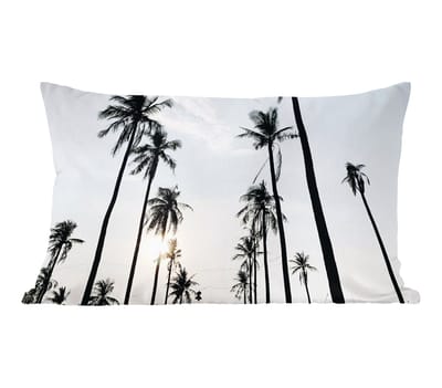 Sierkussens - Kussentjes Woonkamer - 50x30 cm - Palmbomen - Zomer - Tropisch