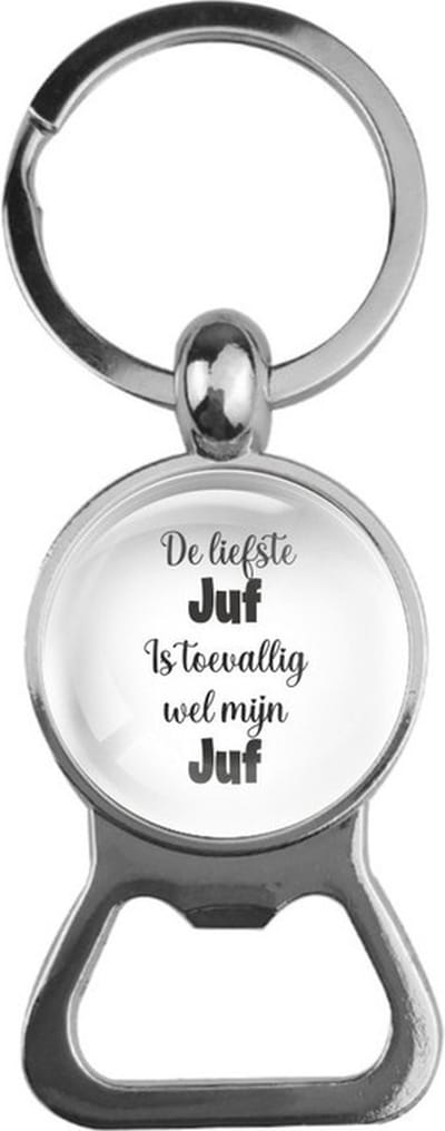 Bieropener Glas - De Liefste Juf Is Toevallig Wel Mijn Juf
