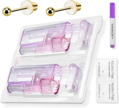 Alcohol Markers - Piercing Set - Steriele Silicone Disc - Pijnloze Oorbellen - Automatische Vulfunctie - Voor Thuisgebruik