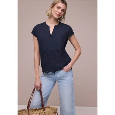 Blouse met Shiffley-patroon