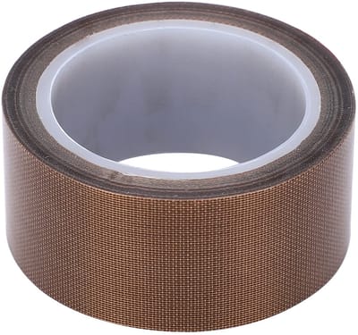 Dailygoods- PTFE-tape 10M - Hoge Temperatuur - Zelfklevende Rol - Isolerende Thermische Tape - Breedte 50mm - Dikte 0,13mm - Isolatietape
