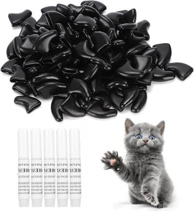 Honden- en kattennagelbeschermers - 100 Stuks Anti-Kras Nagelhoezen voor Huisdieren (S)