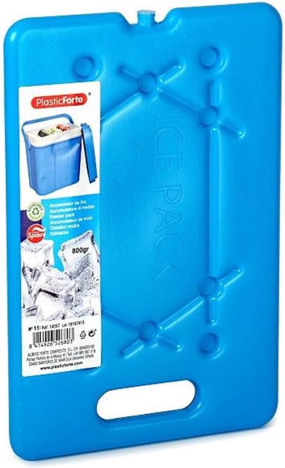 Plasticforte Koelelementen 200 gram - 11 x 16 x 1.5 cm - blauw - Voor koelbox en koeltas