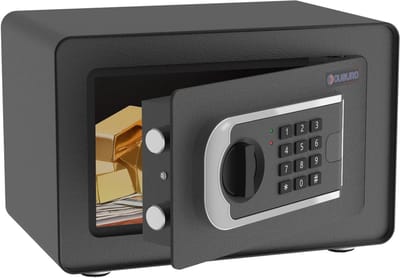 Kleine Kluis met Elektronisch Slot - Compacte Safe Box voor Geld en Sieraden - Zwart