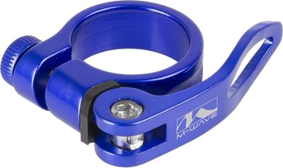 M-wave Zadelpenklem Clampy-qr 31,8 Mm Aluminium Blauw