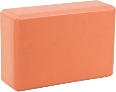 Yoga Blokken - Oefenblokken - Yoga Houdingen - Hoge Dichtheid Schuim - 23 x 15 x 7.5 cm - Oranje