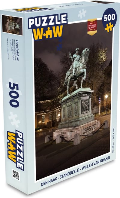 Puzzel Den Haag - Standbeeld - Willem van Oranje - Legpuzzel - Puzzel 500 stukjes
