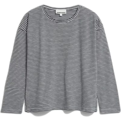 Gestreept dames-T-shirt met lange mouwen ARMEDANGELS Xianaa Lovely