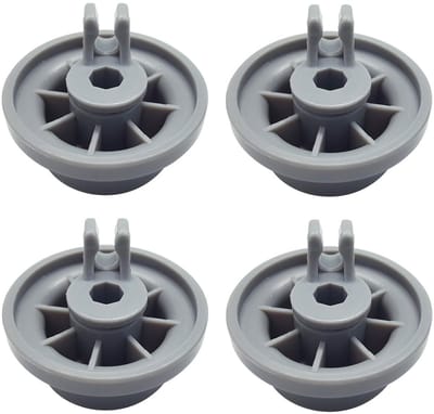 Vaatwasser Wielen - Onderrek Rollers - Vaatwasser Reparatie - Set van 4 Stuks - 3x12x3 cm - Grijs