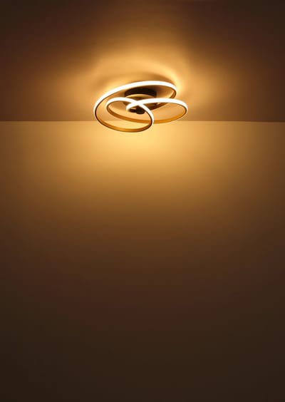 Globo - plafonniere - GLYXAR - brons - metaal - Ø 50cm - LED - 67183-40G